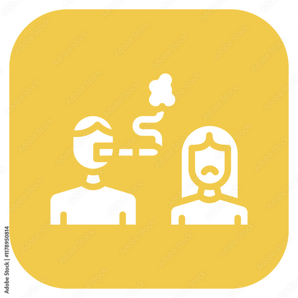 Secondhand Smoke icon vector image. Can be used for Quit Smoking. Secondhand Smoke icon vector image. Can be used for Quit Smoking.