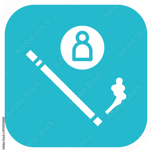 Tobacco Addiction icon vector image. Can be used for Quit Smoking.