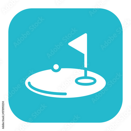 Miniature Golf icon vector image. Can be used for Recreations.