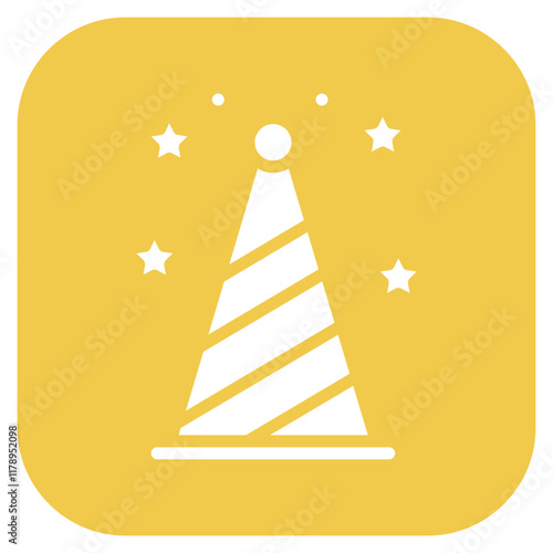 Party Hat icon vector image. Can be used for Nightclub.