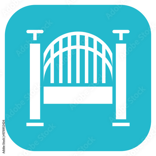 Harbor Bridge icon vector image. Can be used for Harbour.