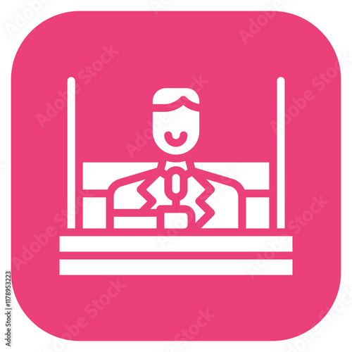 Boxing Promoter icon vector image. Can be used for Boxing.