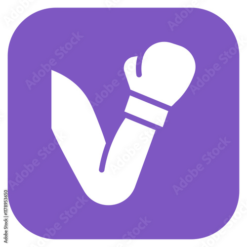 Uppercut icon vector image. Can be used for Boxing.