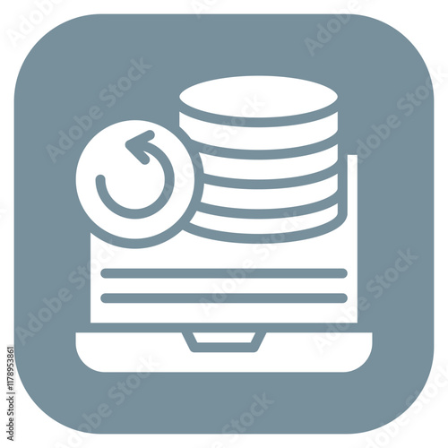 Data Recovery icon vector image. Can be used for Data Storage.