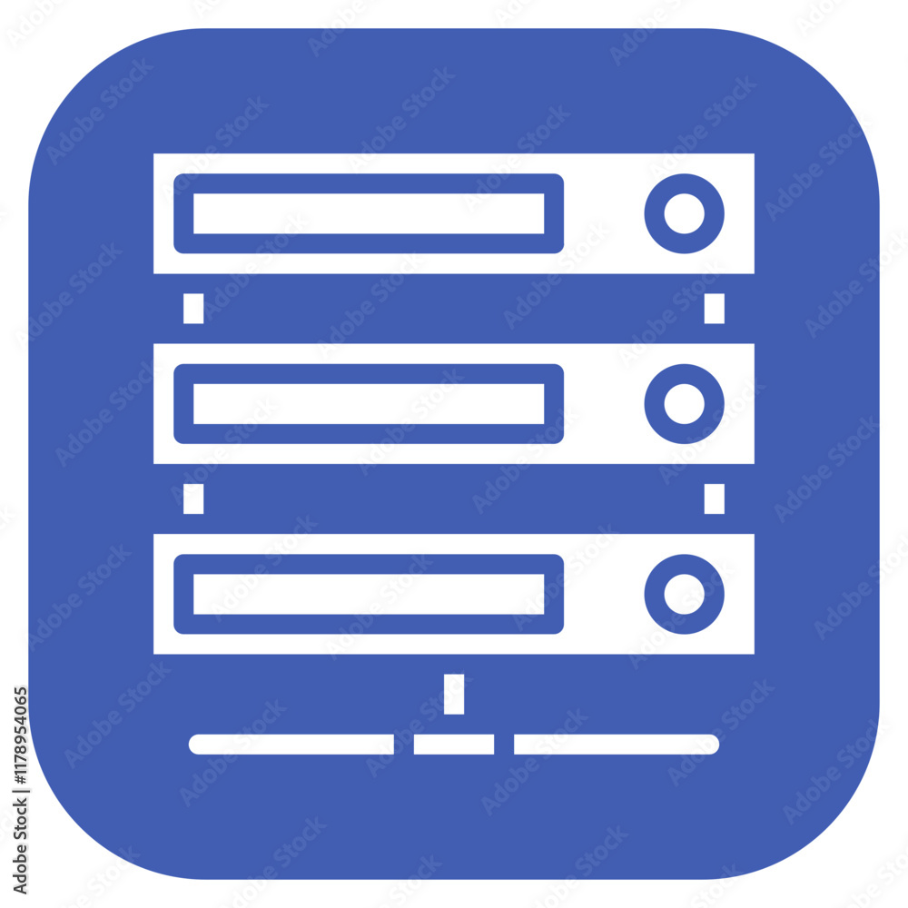 Storage Area Network icon vector image. Can be used for Data Storage. Storage Area Network icon vector image. Can be used for Data Storage.