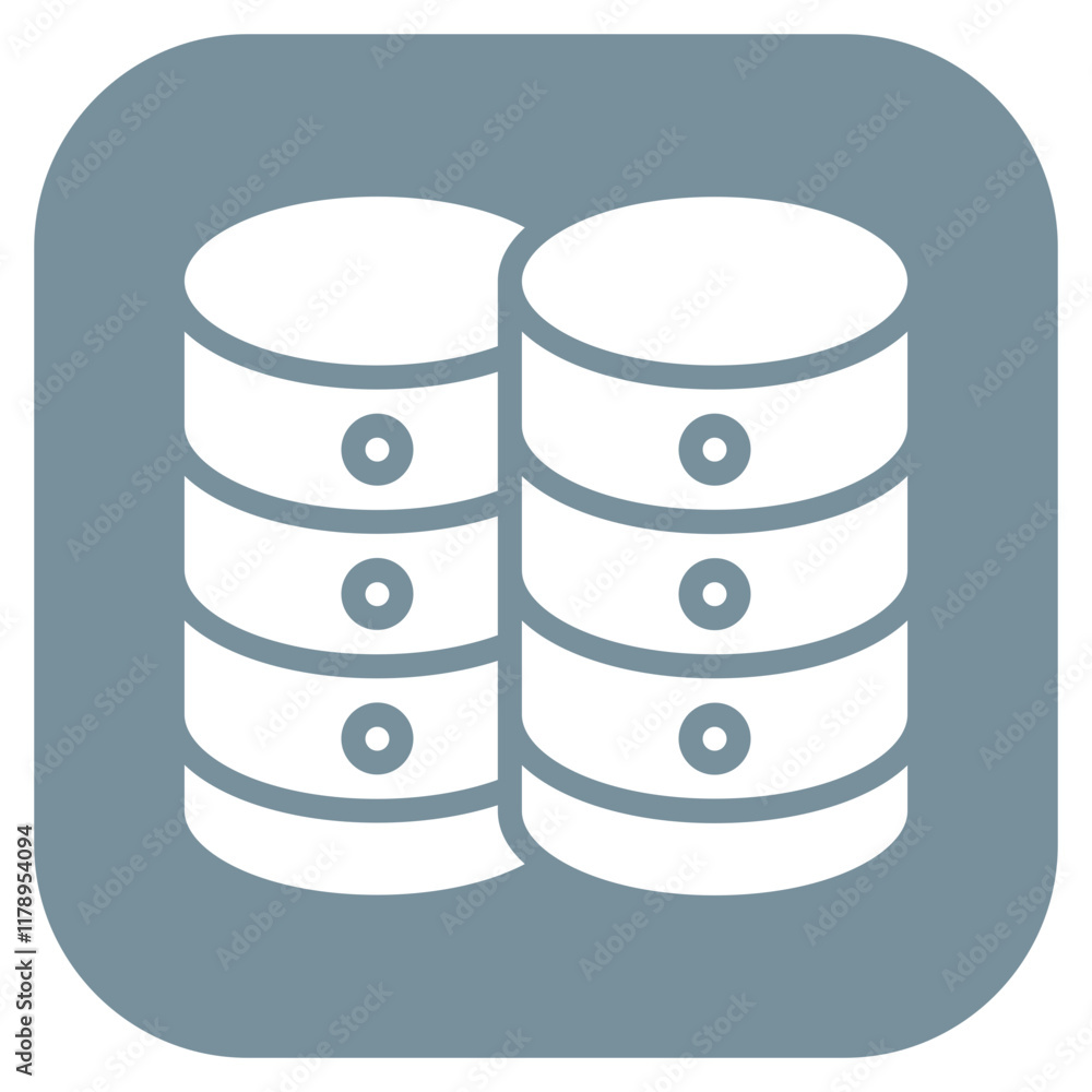 Storage Array icon vector image. Can be used for Data Storage. Storage Array icon vector image. Can be used for Data Storage.