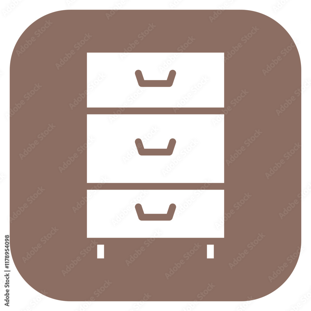 Storage Cabinet icon vector image. Can be used for Data Storage. Storage Cabinet icon vector image. Can be used for Data Storage.