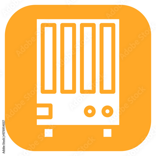 Network Attached Storage icon vector image. Can be used for Data Storage.