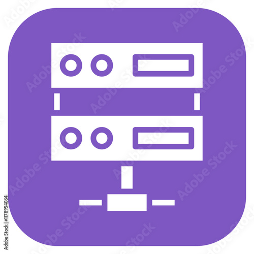 Server icon vector image. Can be used for Data Storage.
