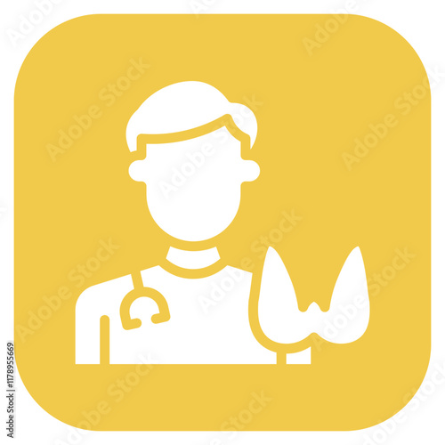 Endocrinologist icon vector image. Can be used for World Diabetes Day.