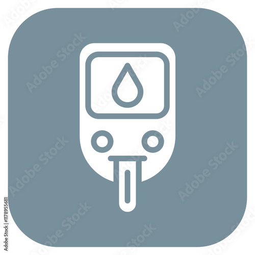 Glucometer icon vector image. Can be used for World Diabetes Day.