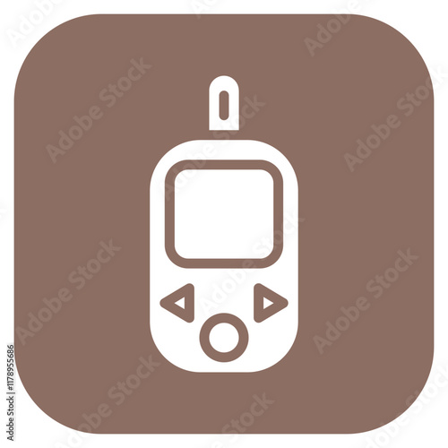 Glucose Monitor icon vector image. Can be used for World Diabetes Day.