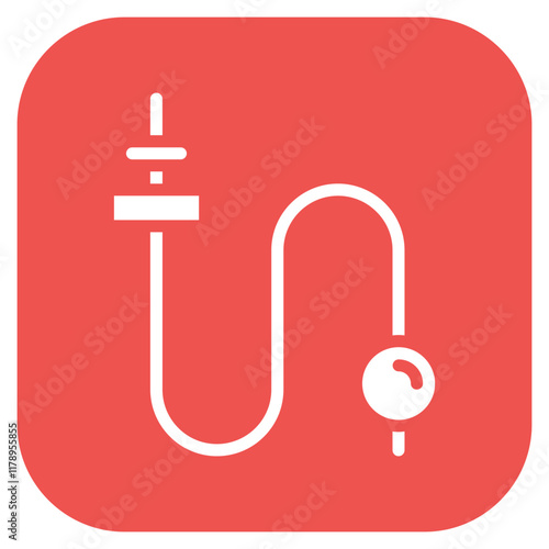 Catheter icon vector image. Can be used for Surgery.