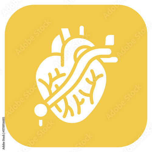 Coronary Angioplasty icon vector image. Can be used for Surgeries.