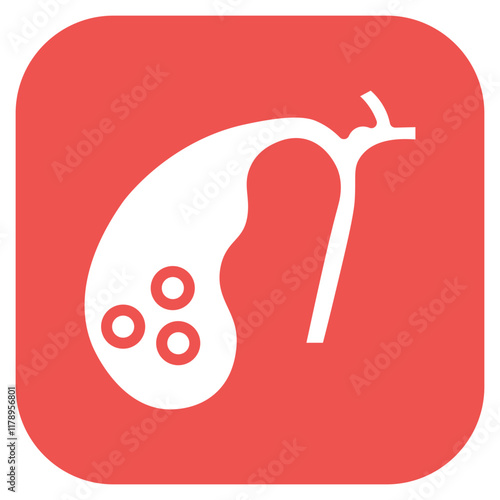 Gallbladder Removal icon vector image. Can be used for Surgeries.