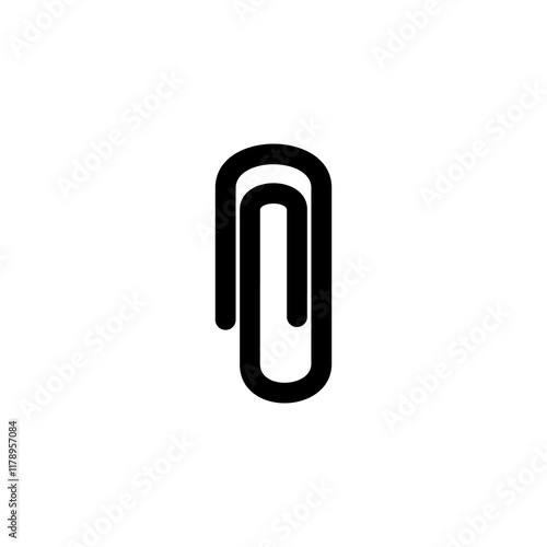 paper clip icon sign vector design