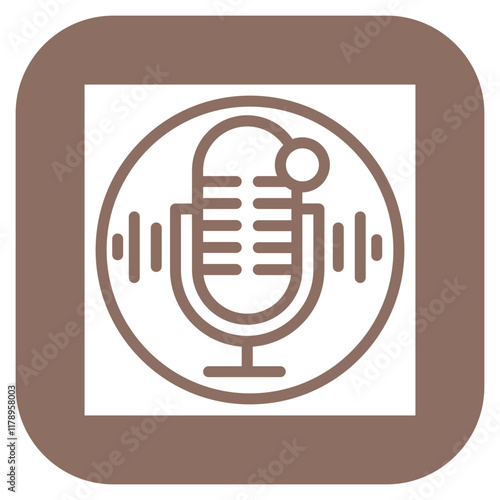 Voice Interface icon vector image. Can be used for Voice Recognition.