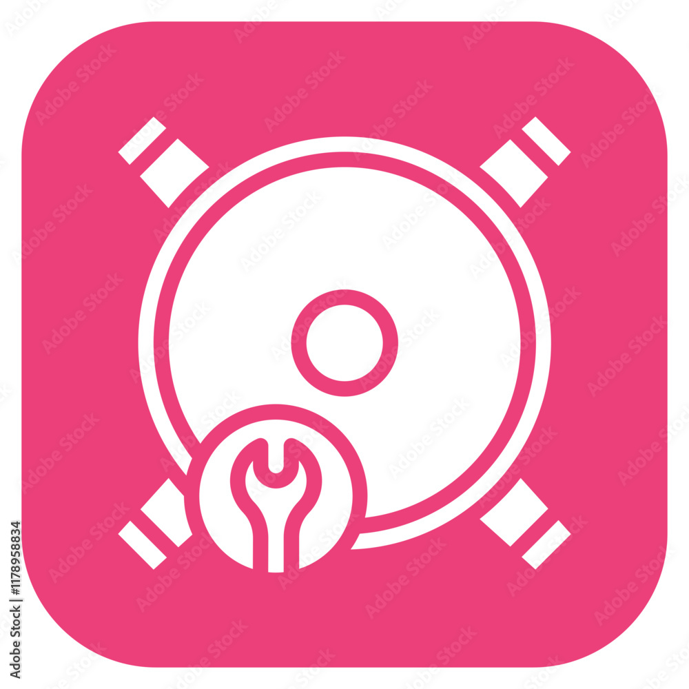 Subwoofer Repair icon vector image. Can be used for Devices Repair. Subwoofer Repair icon vector image. Can be used for Devices Repair.