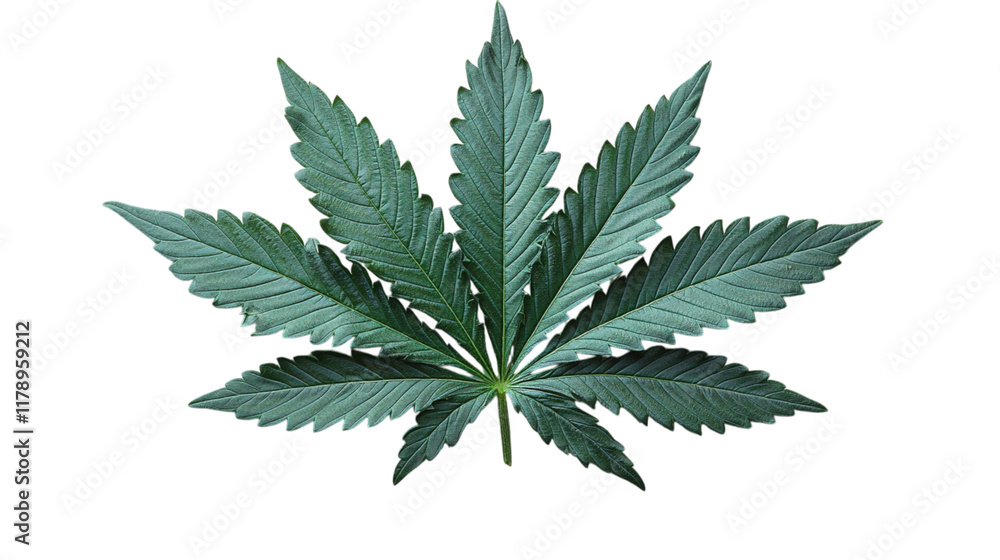 Cannabis Leaf on a Transparent Background Cannabis Leaf on a Transparent Background