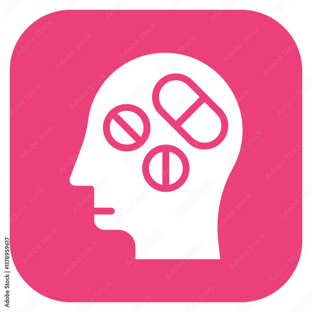 Addiction icon vector image. Can be used for Psychiatry. Addiction icon vector image. Can be used for Psychiatry.
