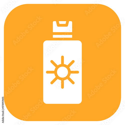 Sunblock icon vector image. Can be used for Travel Packaging.