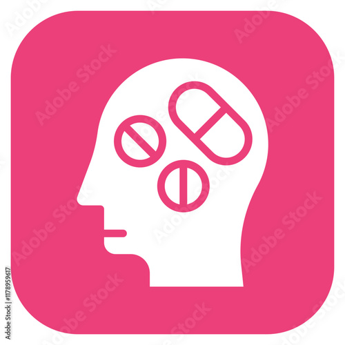 Addiction icon vector image. Can be used for Psychiatry.