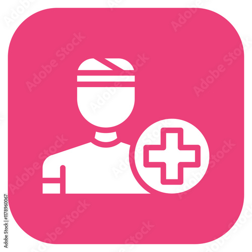 Patient icon vector image. Can be used for Psychiatry.
