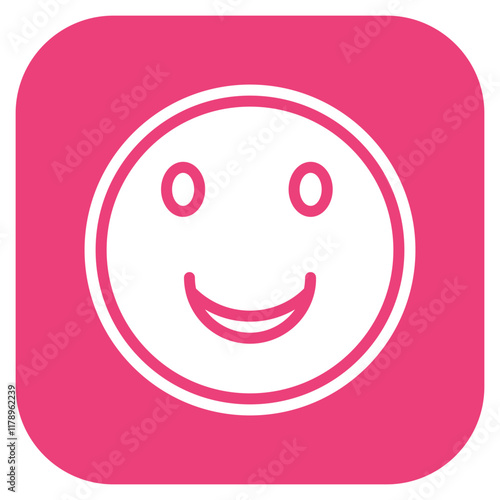 Smiley Face icon vector image. Can be used for Eighties.