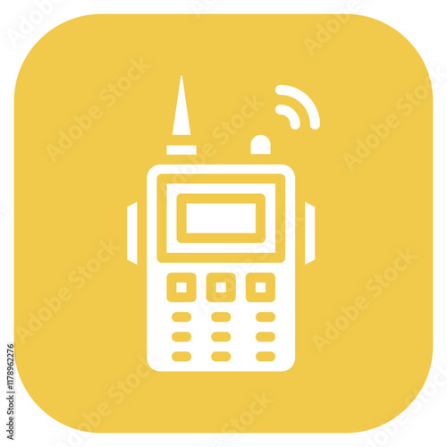 Walkie Talkie icon vector image. Can be used for Eighties.