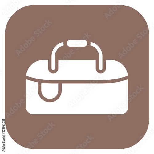 Gym Bag icon vector image. Can be used for Weightlifting.