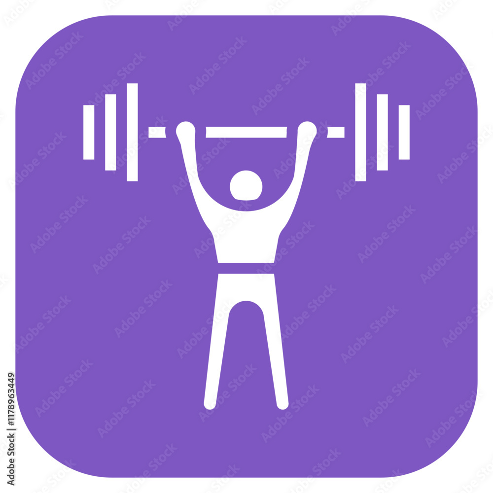 Weightlifting Competition icon vector image. Can be used for Weightlifting. Weightlifting Competition icon vector image. Can be used for Weightlifting.