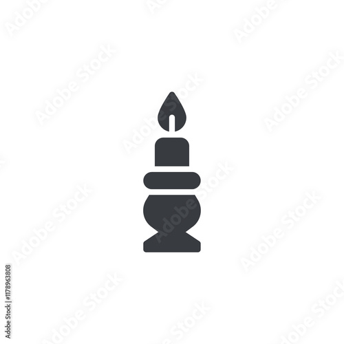 Candlestick vector icon