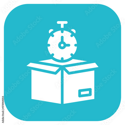 Timebox icon vector image. Can be used for Scrum Development.