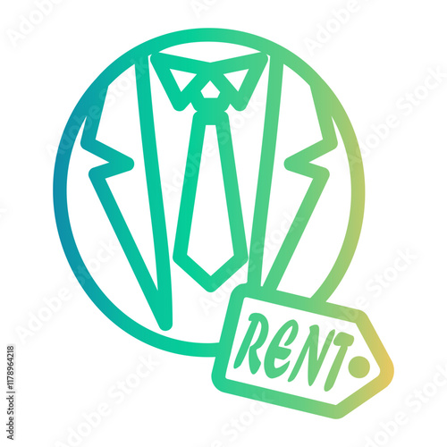 tuxedo Line Gradient Icon