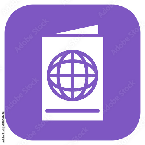 Passport icon vector image. Can be used for Honeymoon.