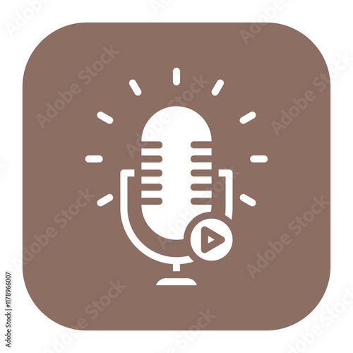 Podcast Network icon vector image. Can be used for Podcast.