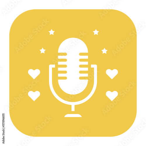 Podcast Review icon vector image. Can be used for Podcast.