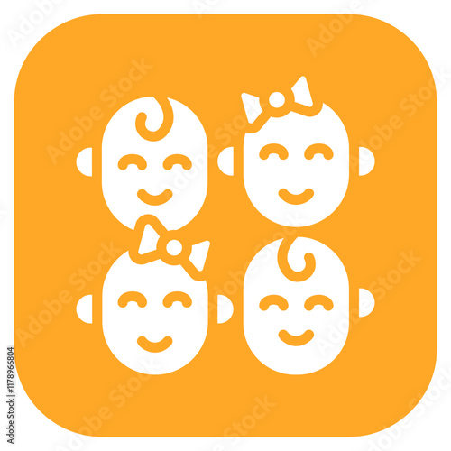 Cousins icon vector image. Can be used for Family.