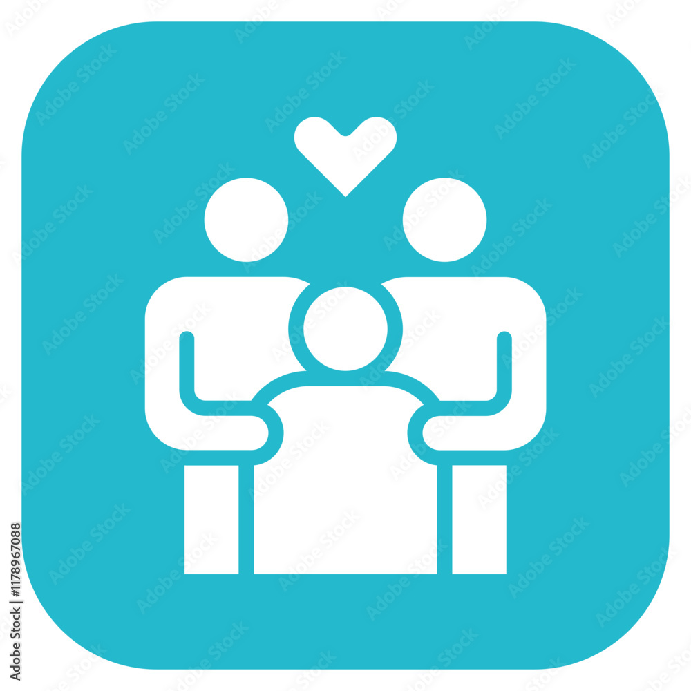 Family Celebration icon vector image. Can be used for Family. Family Celebration icon vector image. Can be used for Family.
