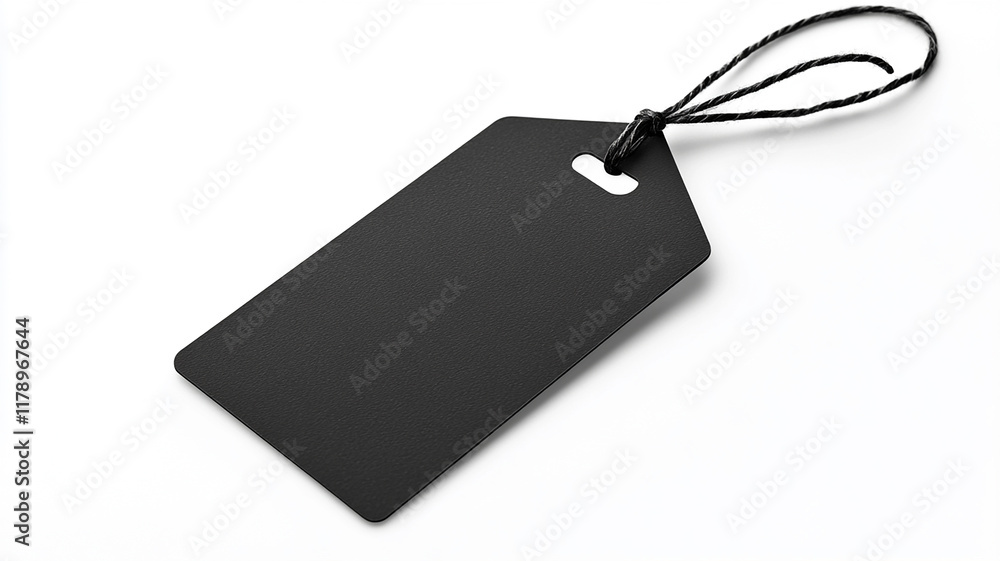 Fototapeta premium Black Gift Label on white background