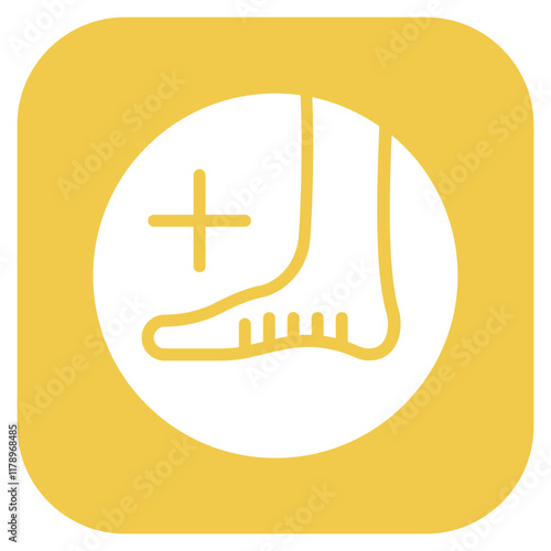 Diabetic Foot Care icon vector image. Can be used for Diabetes.