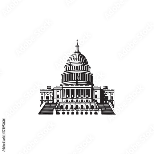  Capitol icon vector design symbol illustration