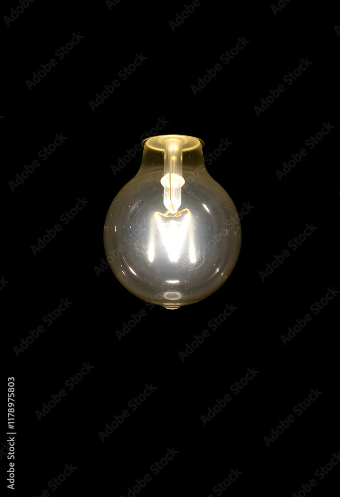 Infinite Ideas: The Brilliance of a Light Bulb in Creative Darkness, Diffused lighting, with white tones Infinite Ideas: The Brilliance of a Light Bulb in Creative Darkness, Diffused lighting, with white tones
