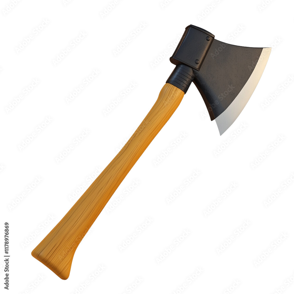sturdy axe with wooden handle and sharp metal blade, ideal for chopping wood or outdoor activities. This tool combines functionality and durability for various tasks sturdy axe with wooden handle and sharp metal blade, ideal for chopping wood or outdoor activities. This tool combines functionality and durability for various tasks