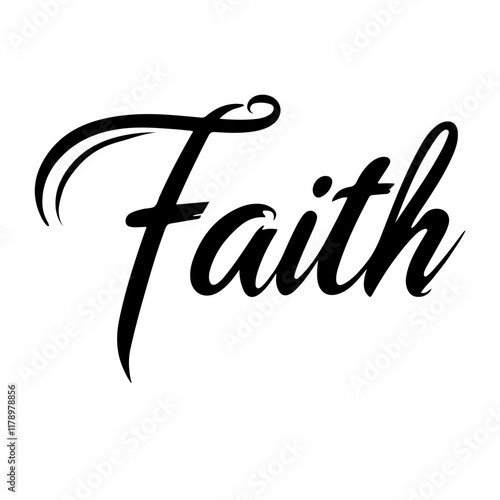 Cute lettering "Faith"