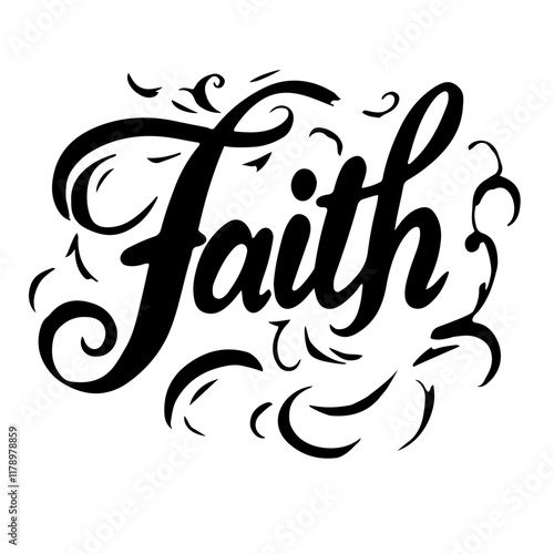 Cute lettering "Faith"