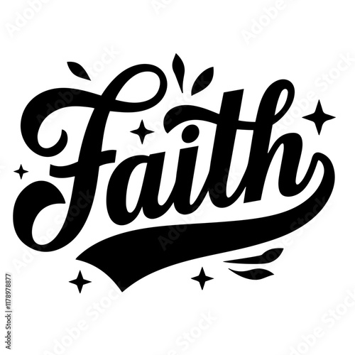 Cute lettering "Faith"