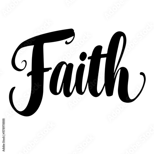 Cute lettering "Faith"