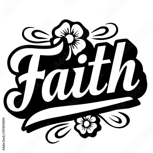 Cute lettering "Faith"