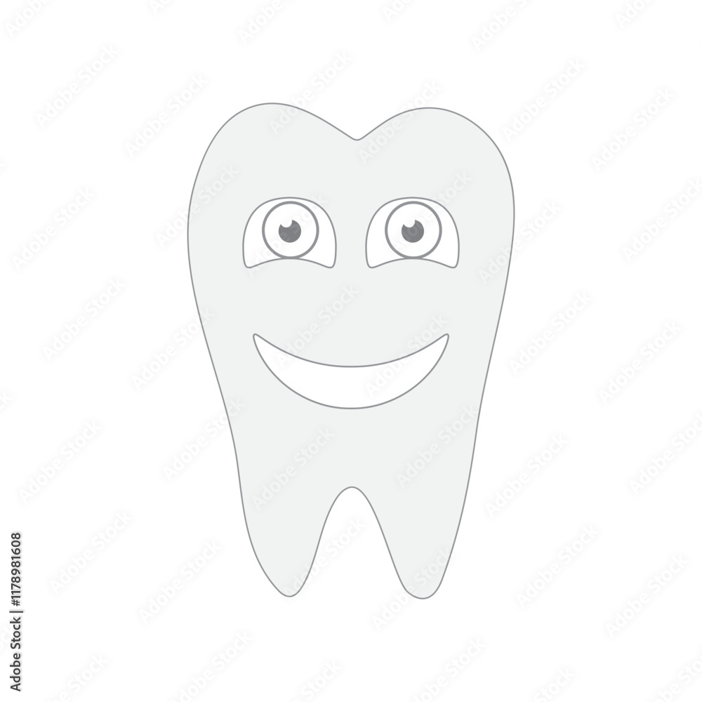 Tooth vector icons on a white background Tooth vector icons on a white background